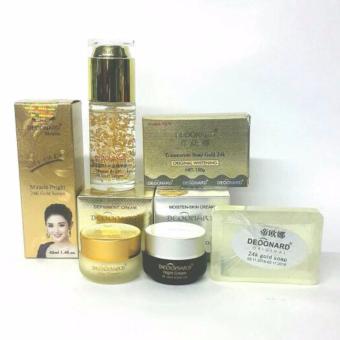 Paket Komplit Cream Deoonard Gold Original 7 Days - Krim Deoonard Asli Sabun Whitening dan Serum 24k Miracle