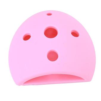 Ai Home Silicone Brush Cleaning Egg Brush Egg Scrubber Makeup Brush Cleaner (Pink)