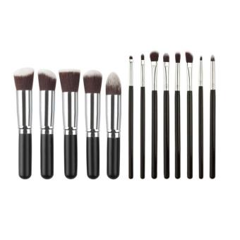 Coconie 10PCS Cosmetic Makeup Brush Brushes Set Foundation Powder Eyeshadow Silver