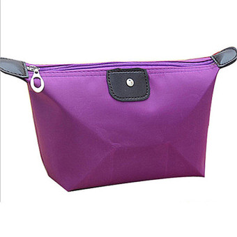 Multi-colors Woman Cosmetic Bag Storage Bag Fashion Lady Travel Cosmetic Pouch Bags Clutch Storage Makeup Organizer Bag(Purple)