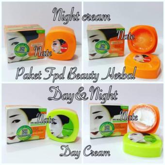 Fpd Beauty Herbal Day Cream + Night Cream - Paket Magic Glossy Siang Malam