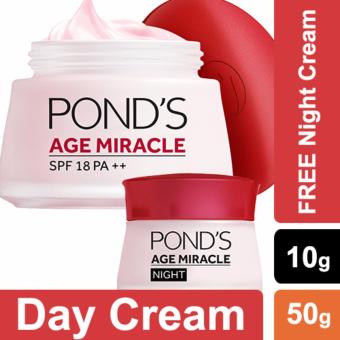 Ponds Age Miracle Day Cream 50gr FREE Night Cream 10gr
