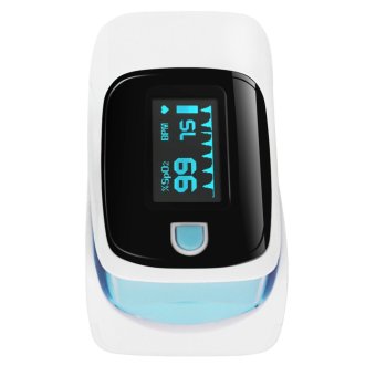 Toprime Finger Pulse Oximeter with Neck/Wrist Cord 1001 Blue