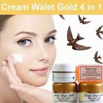 Cream Paket Wallet Super Gold 4 in 1 / Paket Siang dan Malam Walet 4in1