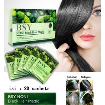Shampoo BSY Noni Black Hair Magic isi 20 Sachet (Black)