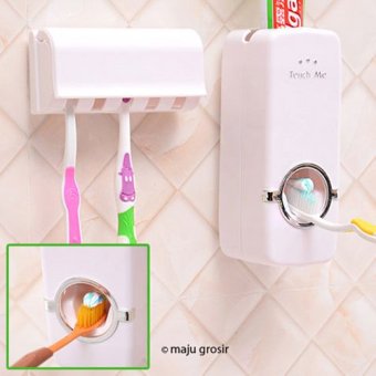Laris Unik - Dispenser Odol / Pasta Gigi Plus Tempat Sikat Gigi