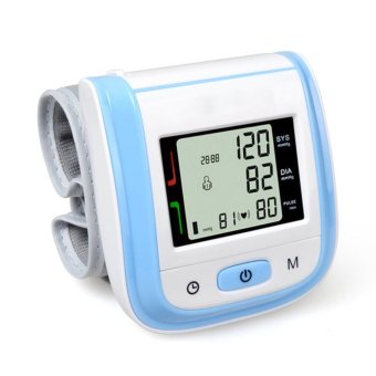 Ajusen Automatic Wrist Digital Blood Pressure Meter Digital Blood Pressure Monitor Heart Rate Pulse Meter - intl