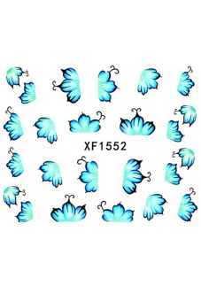 Phoenix B2C High Heels Flower Butterfly Water Transfer Nail Art Decals Manicure Tips Stickers (XF1552)