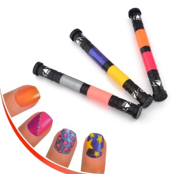 6 Warna Starter Kit Nail Arts Pen Glitz and Glam Color / Perias Kuku - Multicolor