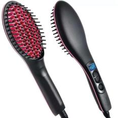 New Catok Sisir Straight Ceramic Straightening Brush Hair Straightener Fast&Easy