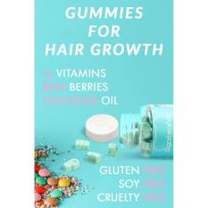 ... Permen Gum Vitamin Supplement Source Sugar Bear Hair Vitamin untuk Rambut Panjang dan Halus bentuk Gummy