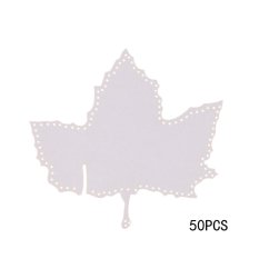 50 Table Wine Glass Name Place Card Wedding Christmas Decoration 03 White (Intl)