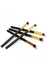 5PCS Professional Makeup Brush Set Kit Cosmetic Brushes Eye and Face Makeup Brush Tool Black