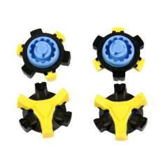 Haloo Light Blue 16Pcs Golf Shoe Spike Replacement Cleat Champ Fast Twist Screw Studs Stinger New