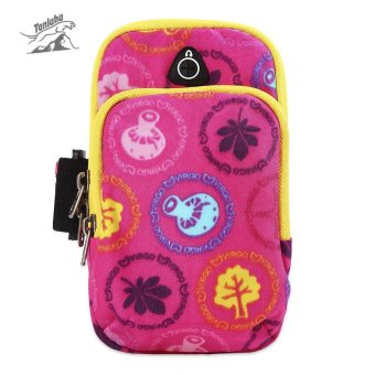 Tanluhu 361 Unisex Water Resistant Running Cycling Mobile Phone Pouch Arm Bag (Pink) - intl