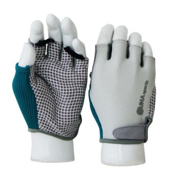 Zuna Sport Ladies White Spidey Cycling Gloves - Silver