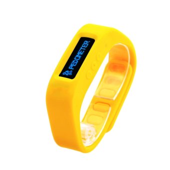 OEM OLED Bluetooth 2.1 EDR Smart Bracelet Sport Watch with Pedometer / Sleep Monitoring / Calorie Burns for Andorid (Yellow)