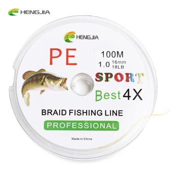 HENGJIA 100M PE Colorful 4 Strands Multifilament Braided Fishing Line - intl