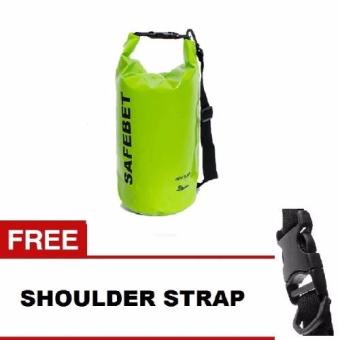 Safebet Waterproof Dry Bag 5 L - Hijau + Gratis Shoulder Strap