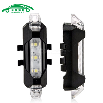 Portable LED USB MTB RoadBike Taillight Charging Safety Warning Light - intl