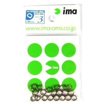Ima Split Ring Press Ring Saltwater Silver Size 4 ( 15 pieces ) (0164) 4539625010164