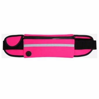 LaCarLa Universal Running Belt Waist Pack Unisex Sport Sweatproof for Mobile Phone - Pink