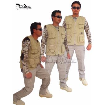 Jaket Rompi Army Outdoor Hitam (Motor, Mancing, Safety, Militer, Airsoft, Hunting)