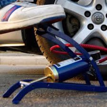 Foot Pump, Pompa Angin Injak Kaki Darurat Ban Motor Mobil Kolam Mainan