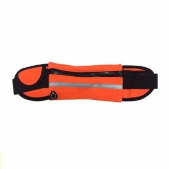 LaCarLa Universal Running Belt Waist Pack Unisex Sport Sweatproof for Mobile Phone - Orange