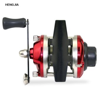 HENGJIA Right Hand Drum Casting Fishing Reel with 0.2MM 50M Line for Beach Sea River Lake Stream (Red) - intl