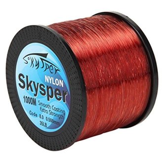Skysper174; 1000M/1094-Yards Strong and Supple \"Wine Red\" Monofilament Nylon Fishing Line 35LB - intl
