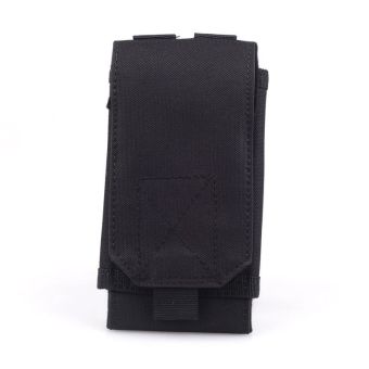 Nylon Black Tactical Outdoors Military Mobile Phone Cover Bag Pouch Case