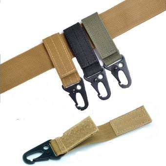 Molle nylon belt clip webbing backpack strap backpack Quickdraw Carabiner camp tactical travel bag kit gear hike survive clasp outdoor military bushcraft - intl