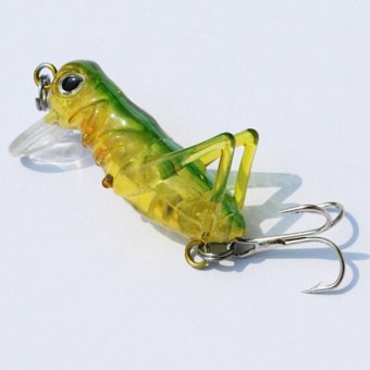 Fishing Lures Jig Wobbler Grasshopper Light Yellow - intl