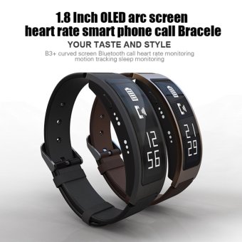 JUSHENG Health Fitness Tracker,Activity Trackers Sport Wristband Blood Pressure, Pard Waterproof Wireless Smart Bracelet Heart Rate Monitor 、Sleep Monitor and HD 1.8\"OLED Screen Pedometer for iOS and Android Smartphones Watch, Black - intl