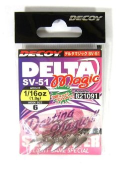 Decoy SV-51 Jig Head Delta Magic Size 6 , 1/16 oz (1091) 4989540821091