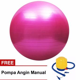 Bola Fitness / GYM BALL 55Cm + POMPA / Yoga / Fitness / Gym / Aerobic / Senam / Olahraga / Slim 55 CM Bonus Pompa