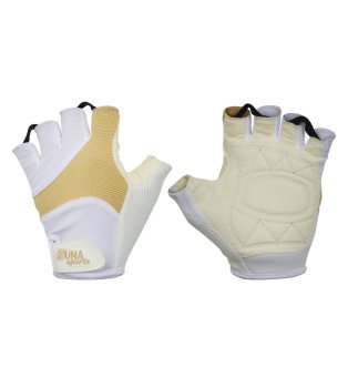 Zuna Sport Ladies Elegance Fitness Gloves Half Finger - Beige