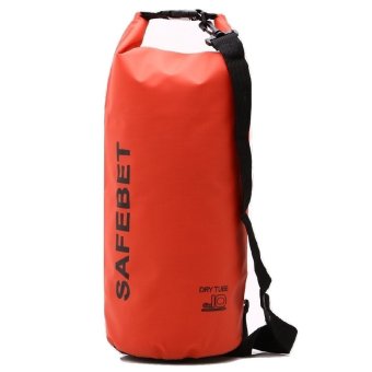 Safebet Waterproof Dry Bag 10 L - Merah + Gratis Shoulder Strap