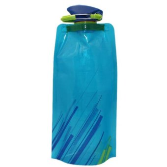 Botol Minum Lipat Camping Mountaineering Hiking Drinking Bottle 700ML - Blue
