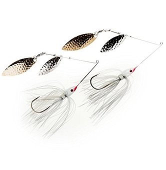 Dikbait Fishing Tackle 2 Pack Spinnerbaits for Bass Walleye Northern Pike Crappie and other Freshwater Fish - intl
