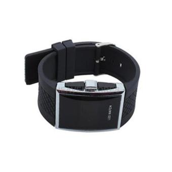 Luxury Men's Fashion LED Digital Date Sports Quartz Waterproof Wrist Watch - intl
