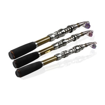 HBS 2.1-3.0M Telescopic Fishing Rod Surf Spinning Boat Rock IceFishing Rod Tackle Carbon Fishing Rod - intl