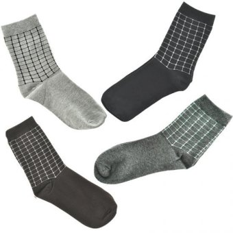 New 6 Pairs Mens Stripes Plaid Dress Socks Cotton Print Pattern Fashion Color Lot