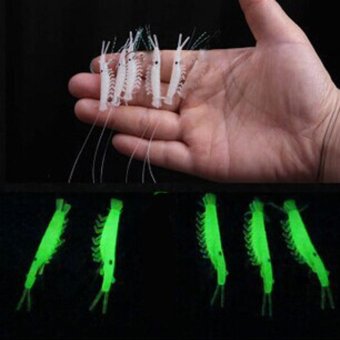 5pcs Luminous Lures Baits Artificial Soft Crankbait Fishing Tackle Lifelike - intl