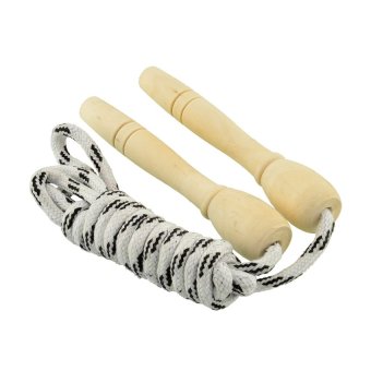 OEM Sports Skipping Rope Wood Handle Fitness Exercise Practice Speed Jump