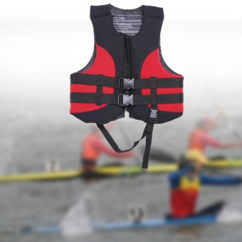 Outdoor Life Vest Water Sports Jacket Buoyancy Aid Swimming Fishing With Whistle - intl