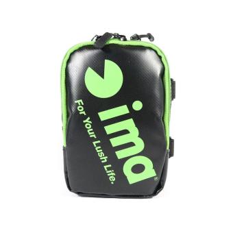Ima Compact Multi Case Accessory Double Pocket Pouch Black Green (8692) 4539625058692