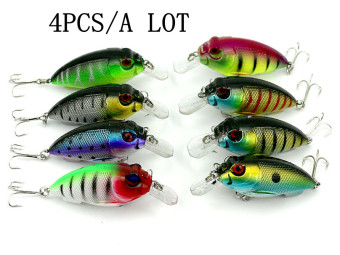 NEW 7cm/2.75inch 9.6g Rock Crazy Beatles Crank Bass Pike Fishing Jerk Bait Lure Floating Topwater Fishing lure Fishing baits 8 colors Random delivery YJ076 - intl