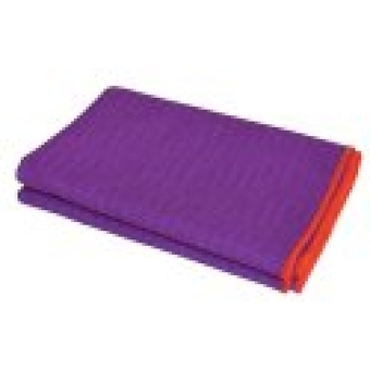 Equanimity PRO Yoga Towel Mat, Purple, 100% Silicone Mat with 100%Premium Microfiber Towel, Extra Long Mat Size 72”x24.5�x9D, SlipResistant, Eco Friendly